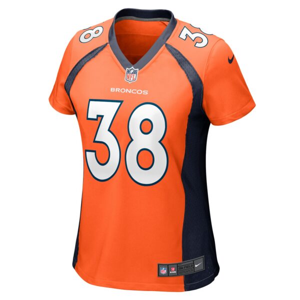 Women’s Denver Broncos Jaleel McLaughlin Nike Orange Game Jersey