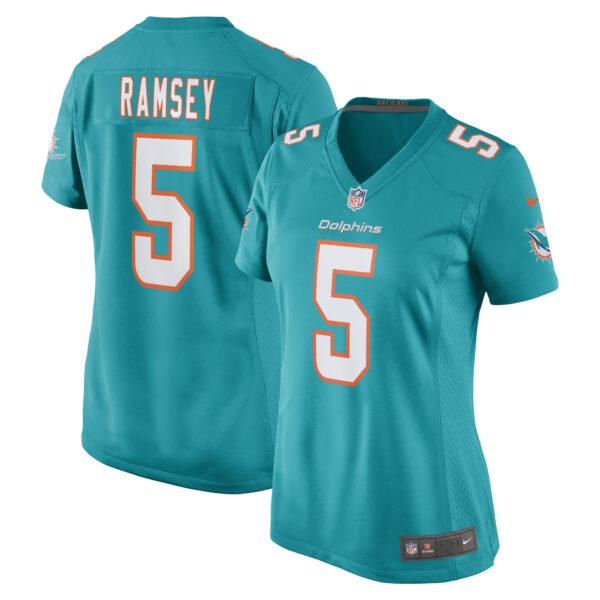 Women’s Miami Dolphins Jalen Ramsey Nike Aqua Player Jersey