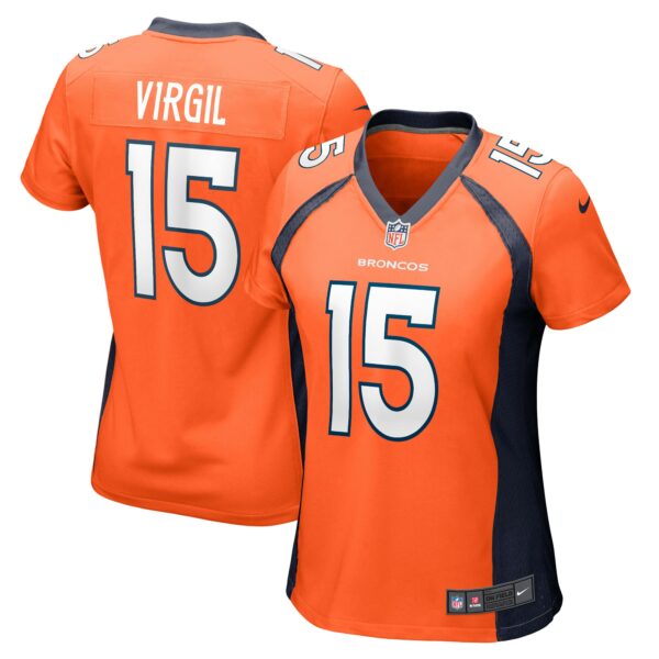 Women’s Denver Broncos Jalen Virgil Nike Orange Game Player Jersey