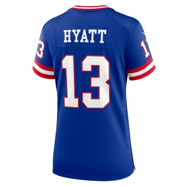 Women’s New York Giants Jalin Hyatt Nike Royal Team Game Jersey