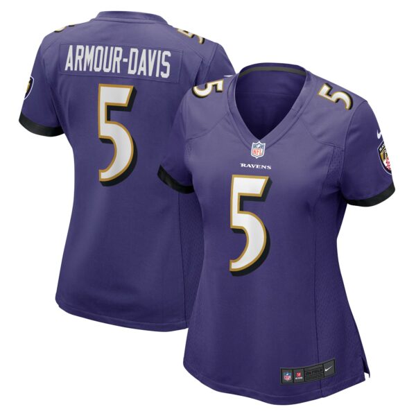 Women’s Baltimore Ravens Jalyn Armour-Davis Nike Purple Game Player Jersey