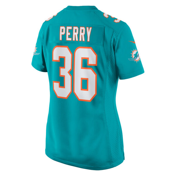 Women’s Miami Dolphins Jamal Perry Nike Aqua Home Game Player Jersey