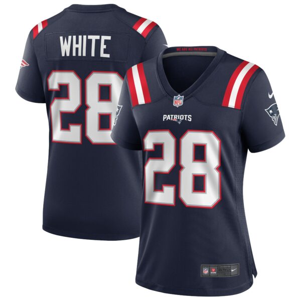 Women’s Nike James White New England Patriots Navy Game Jersey