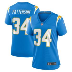 Women's Los Angeles Chargers Jaret Patterson Nike Powder Blue Team Game Jersey