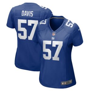 Women's New York Giants Jarrad Davis Nike Royal Team Game Jersey