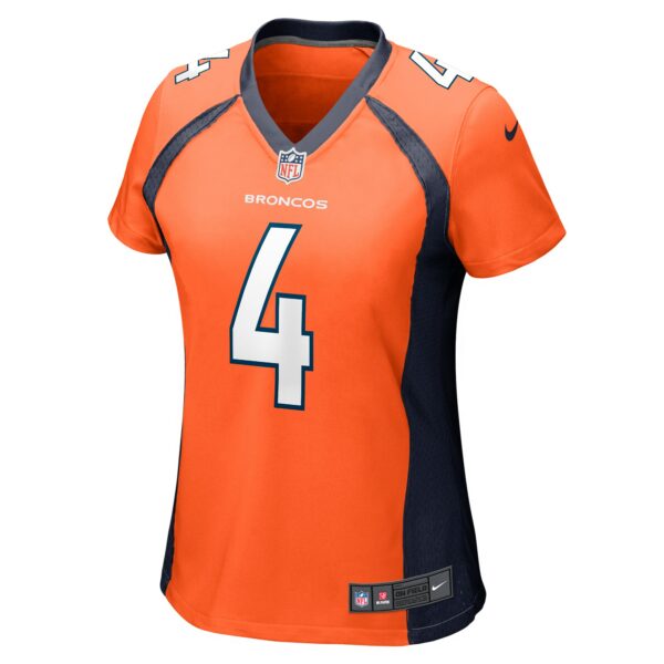 Women’s Denver Broncos Jarrett Stidham Nike Orange Game Player Jersey