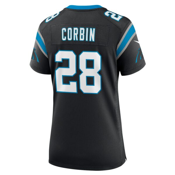 Women’s Carolina Panthers Jashaun Corbin Nike Black Team Game Jersey