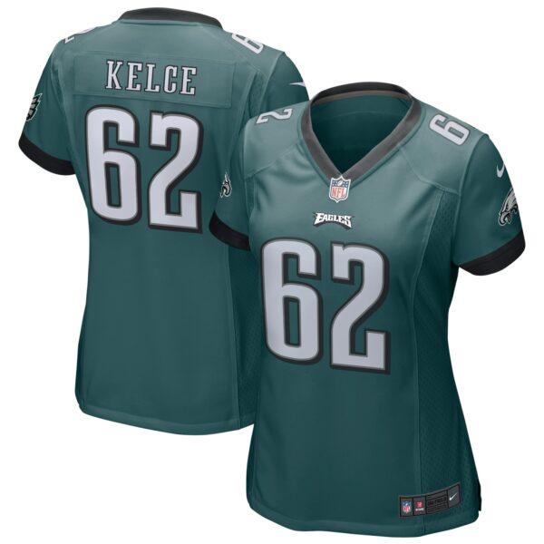 Women’s Philadelphia Eagles Jason Kelce Nike Green Game Jersey