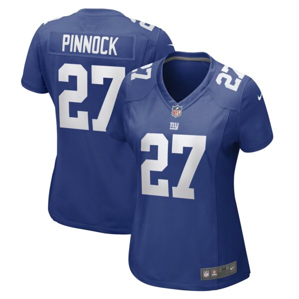 Women’s New York Giants Jason Pinnock Nike Royal Game Player Jersey