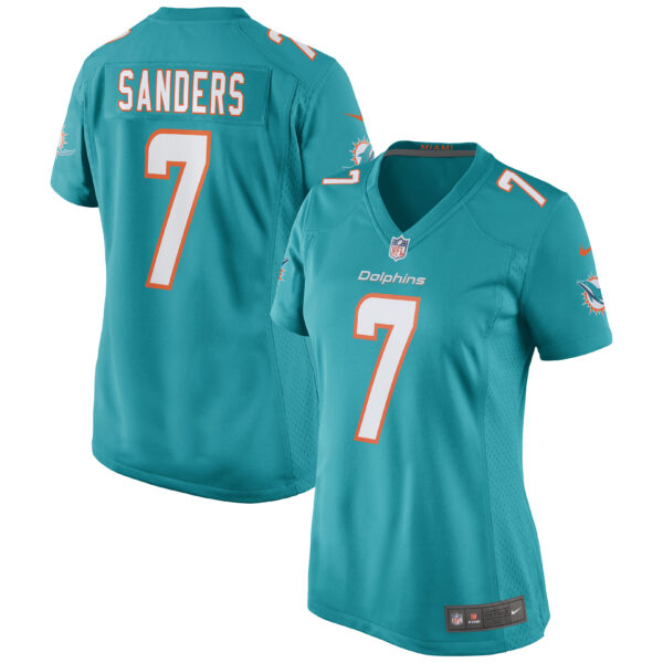 Women’s Miami Dolphins Jason Sanders Nike Aqua Game Jersey