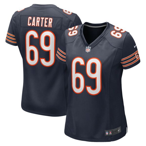 Women’s Chicago Bears Ja’Tyre Carter Nike Navy Game Player Jersey