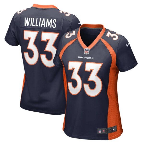 Women’s Denver Broncos Javonte Williams Nike Navy Home Game Player Jersey