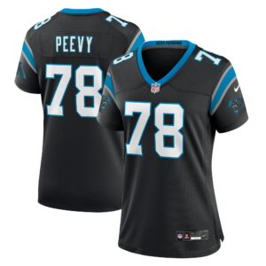 Women's Carolina Panthers Jayden Peevy Nike Black Game Jersey