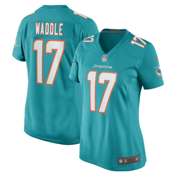 Women’s Miami Dolphins Jaylen Waddle Nike Aqua Game Player Jersey