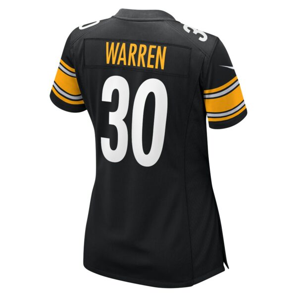 Women’s Pittsburgh Steelers Jaylen Warren Nike Black Alternate Game Jersey