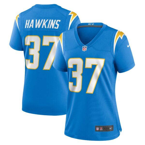 Women’s Los Angeles Chargers Jaylinn Hawkins Nike Powder Blue Game Jersey