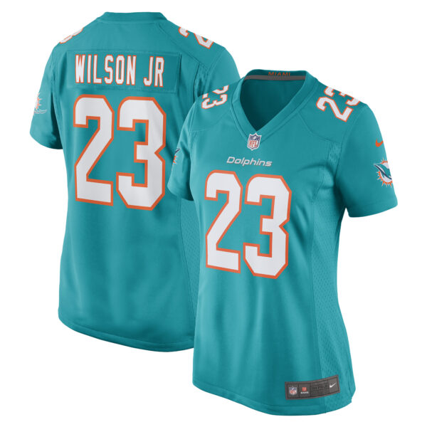 Women’s Miami Dolphins Jeff Wilson Jr. Nike Aqua Game Player Jersey