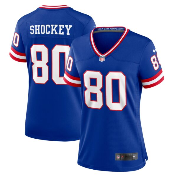 Women’s New York Giants Jeremy Shockey Nike Royal Classic Retired Player Game Jersey