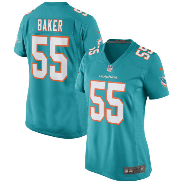 Women’s Miami Dolphins Jerome Baker Nike Aqua Game Jersey