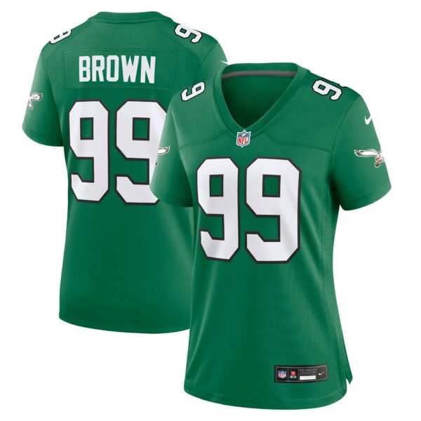 Women’s Philadelphia Eagles Jerome Brown Nike Kelly Green Alternate Game Jersey