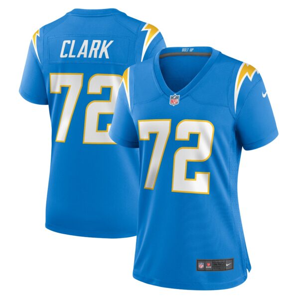 Women’s Los Angeles Chargers Jerrod Clark Nike Powder Blue Team Game Jersey