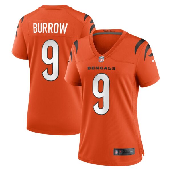 Women’s Cincinnati Bengals Joe Burrow Nike Orange Game Jersey