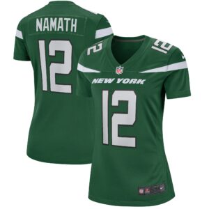 Women's New York Jets Joe Namath Nike Gotham Green Game Retired Player Jersey