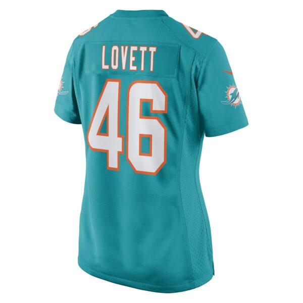 Women’s Miami Dolphins John Lovett Nike Aqua Game Player Jersey