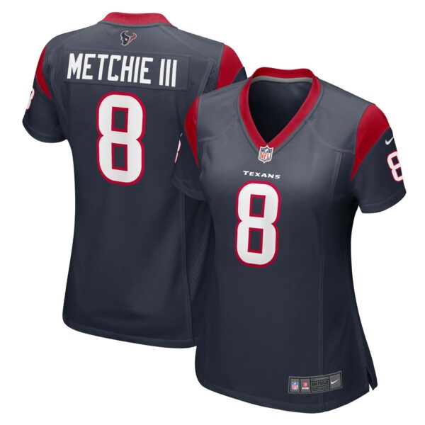 Women’s Houston Texans John Metchie III Nike Navy Game Player Jersey