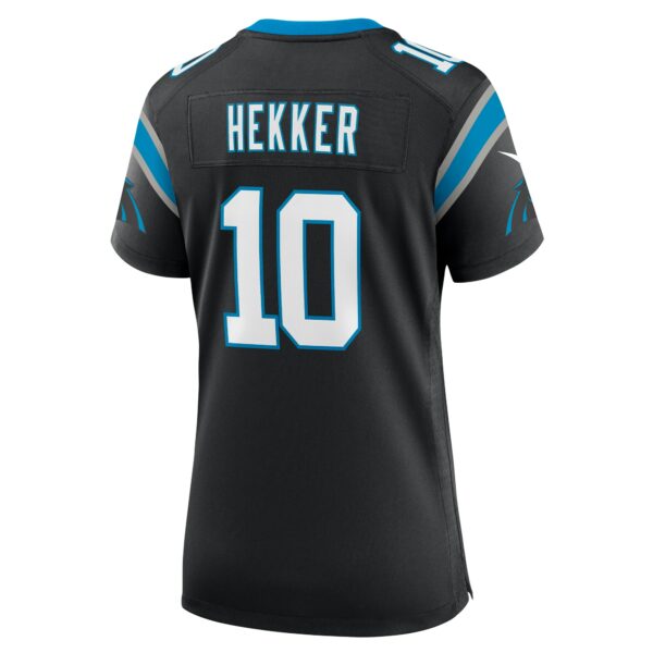 Women’s Carolina Panthers Johnny Hekker Nike Black Team Game Jersey