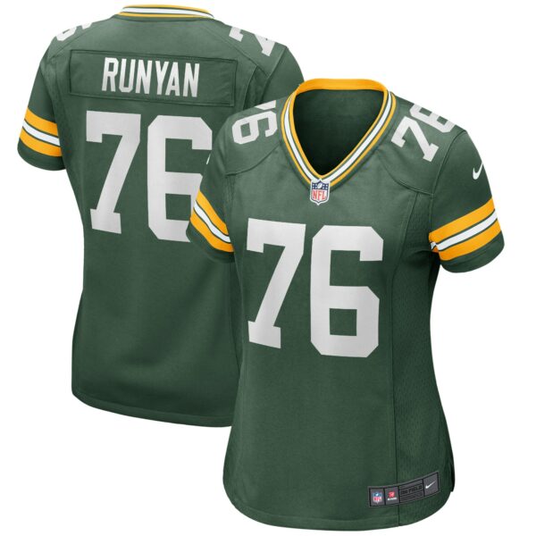 Women’s Green Bay Packers Jon Runyan Nike Green Game Jersey