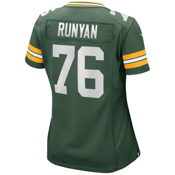 Women’s Green Bay Packers Jon Runyan Nike Green Game Jersey