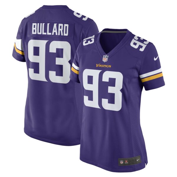 Women’s Minnesota Vikings Jonathan Bullard Nike Purple Game Player Jersey