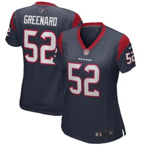 Women's Houston Texans Jonathan Greenard Nike Navy Game Jersey