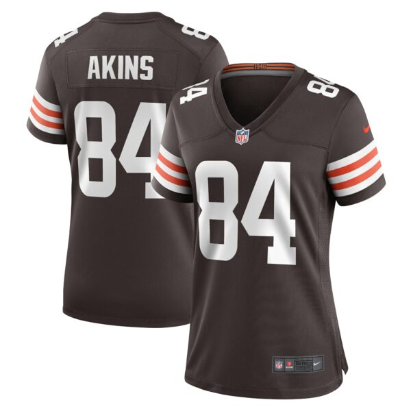 Women’s Cleveland Browns Jordan Akins Nike Brown Game Player Jersey