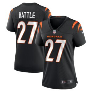 Women's Cincinnati Bengals Jordan Battle Nike Black Team Game Jersey