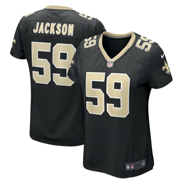 Women’s New Orleans Saints Jordan Jackson Nike Black Game Player Jersey