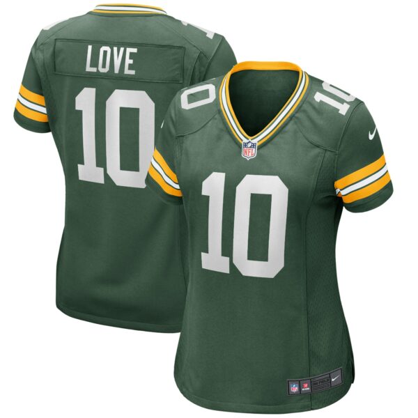 Women’s Green Bay Packers Jordan Love Nike Green Game Jersey