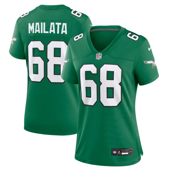 Women’s Philadelphia Eagles Jordan Mailata Nike Kelly Green Alternate Game Jersey