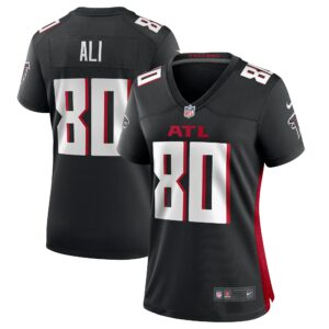 Women's Atlanta Falcons Josh Ali Nike Black Team Game Jersey