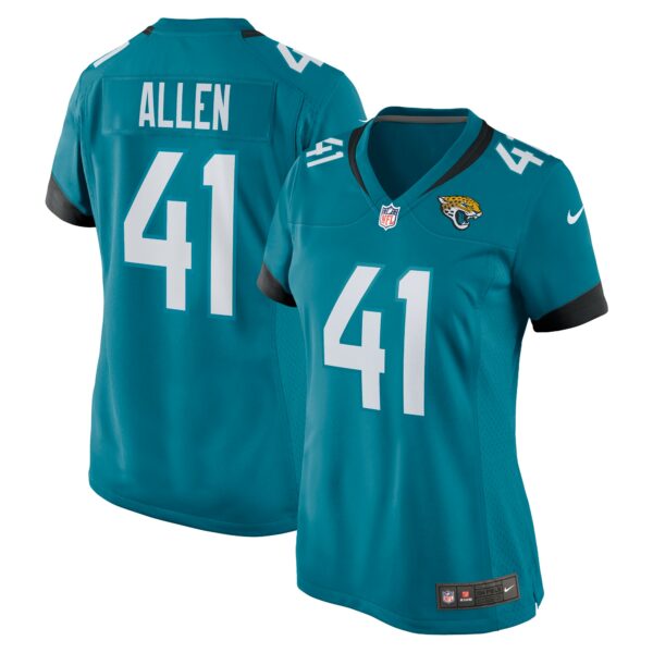 Women’s Jacksonville Jaguars Josh Allen Nike Teal Nike Game Jersey