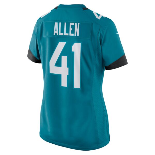 Women’s Jacksonville Jaguars Josh Allen Nike Teal Nike Game Jersey