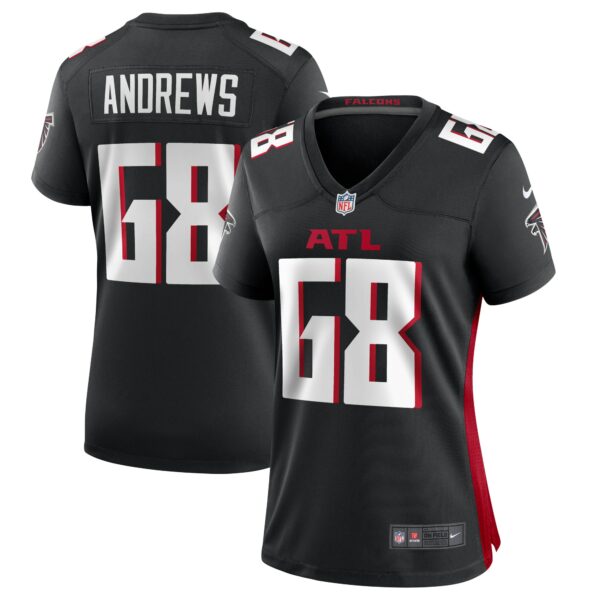 Women’s Atlanta Falcons Josh Andrews Nike Black Game Player Jersey