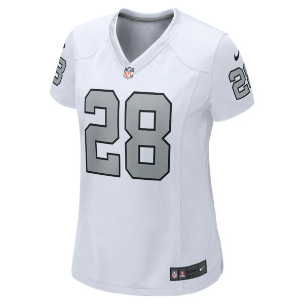 Women’s Las Vegas Raiders Josh Jacobs Nike White Alternate Game Player Jersey