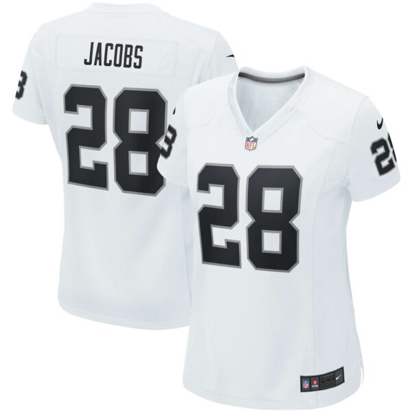 Women’s Las Vegas Raiders Josh Jacobs Nike White Player Game Team Jersey