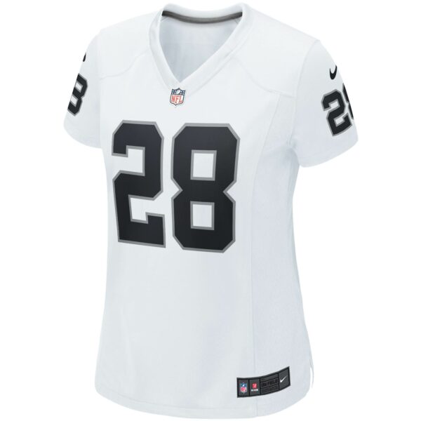 Women’s Las Vegas Raiders Josh Jacobs Nike White Player Game Team Jersey