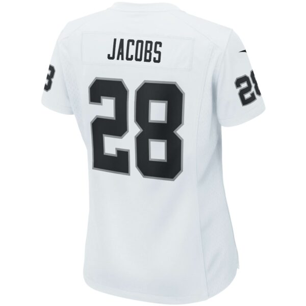 Women’s Las Vegas Raiders Josh Jacobs Nike White Player Game Team Jersey