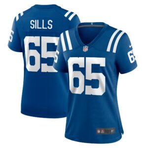 Women's Indianapolis Colts Josh Sills Nike Royal Team Game Jersey