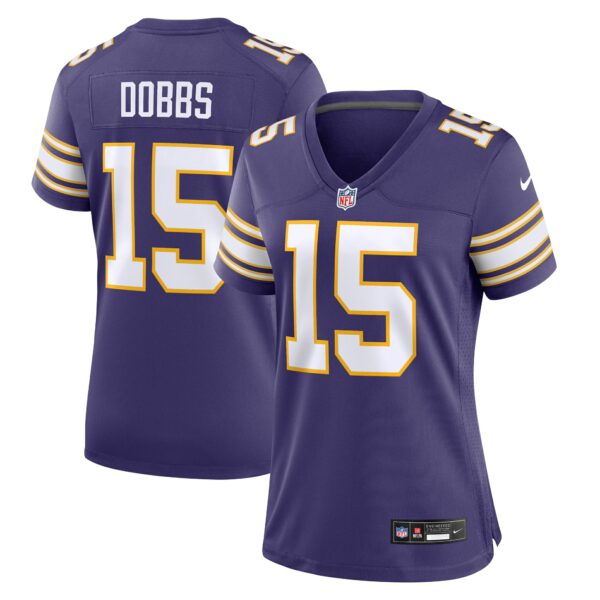 Women’s Minnesota Vikings Joshua Dobbs Nike Purple Alternate Game Jersey