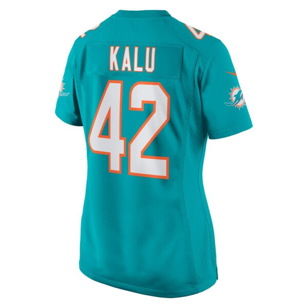 Women’s Miami Dolphins Joshua Kalu Nike Aqua Team Game Jersey